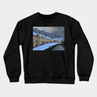 Castle Combe in the snow Crewneck Sweatshirt